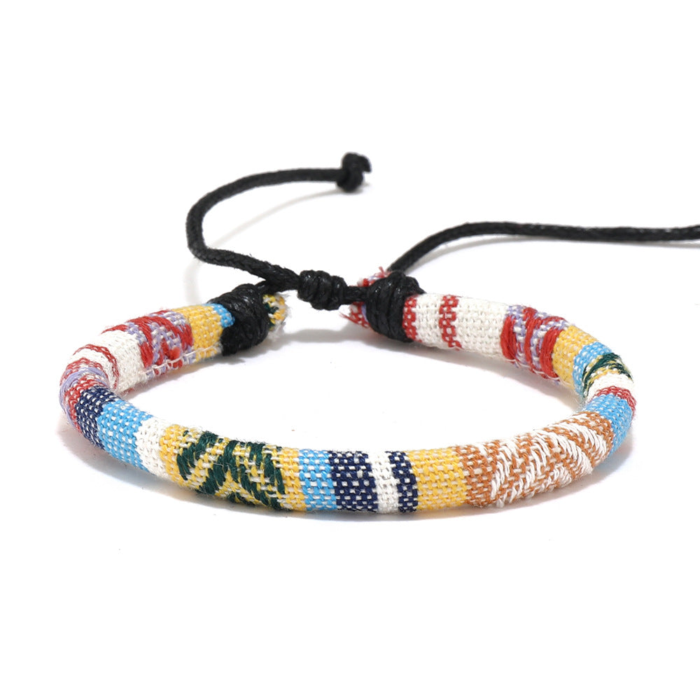 Wholesale Bohemian Colored Wax Rope Bracelet